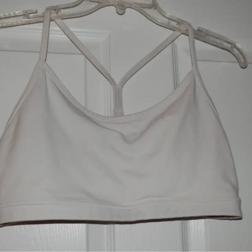 Lululemon Power Y Sports Bra Sz  10  - white